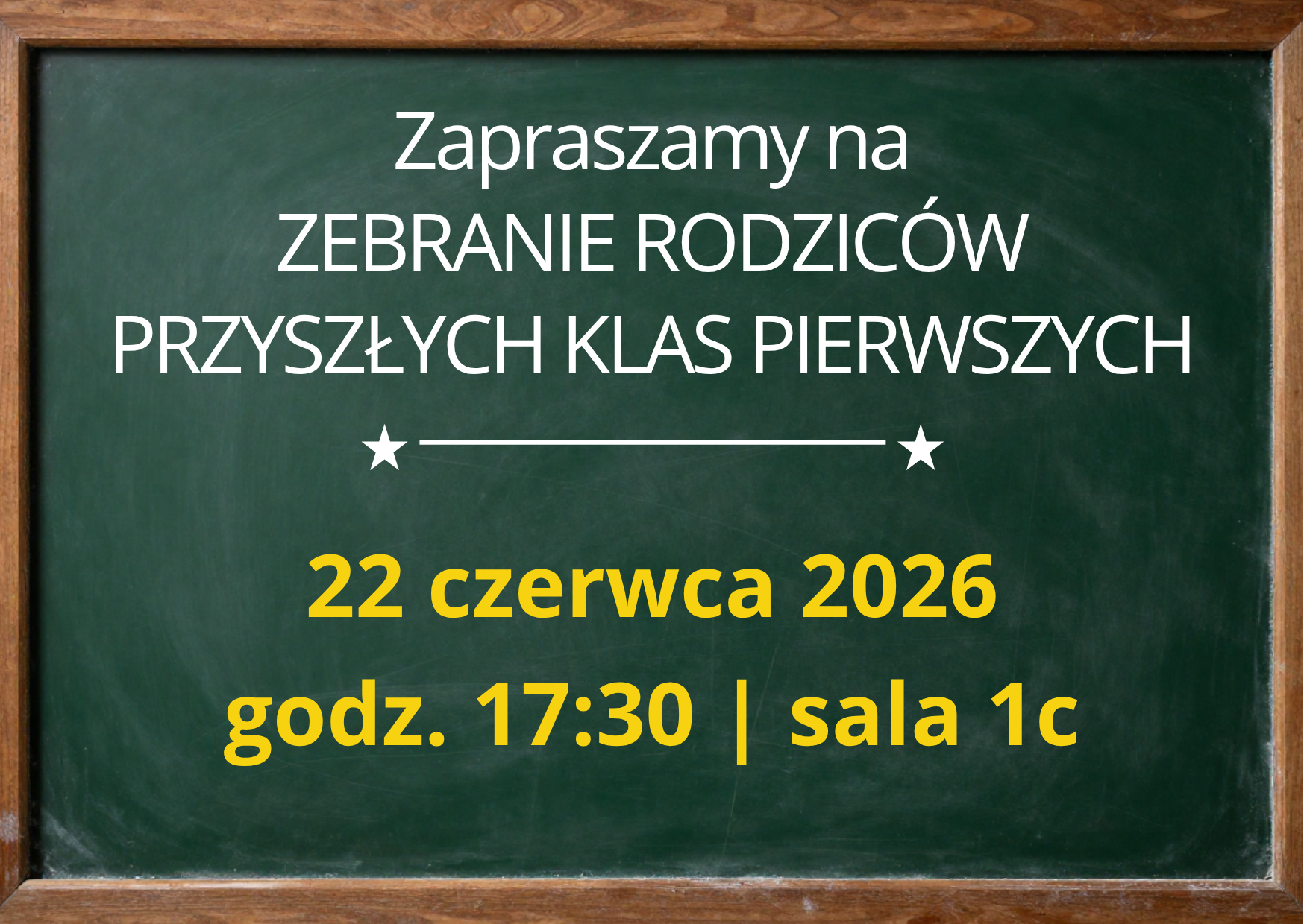 ZEBRANIE RODZICÓW KLAS 1 2026/2027