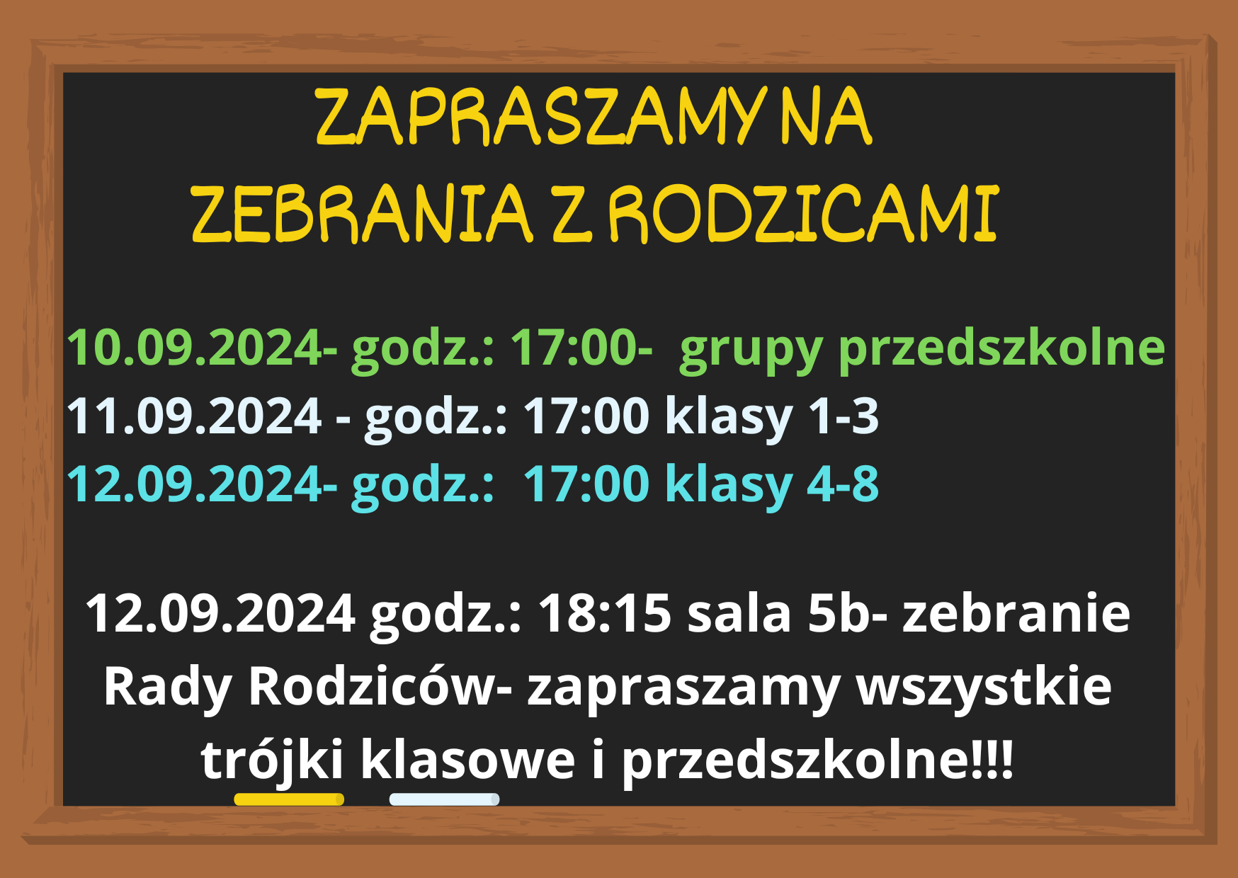 ZEBRANIA Z RODZICAMI- TERMINY
